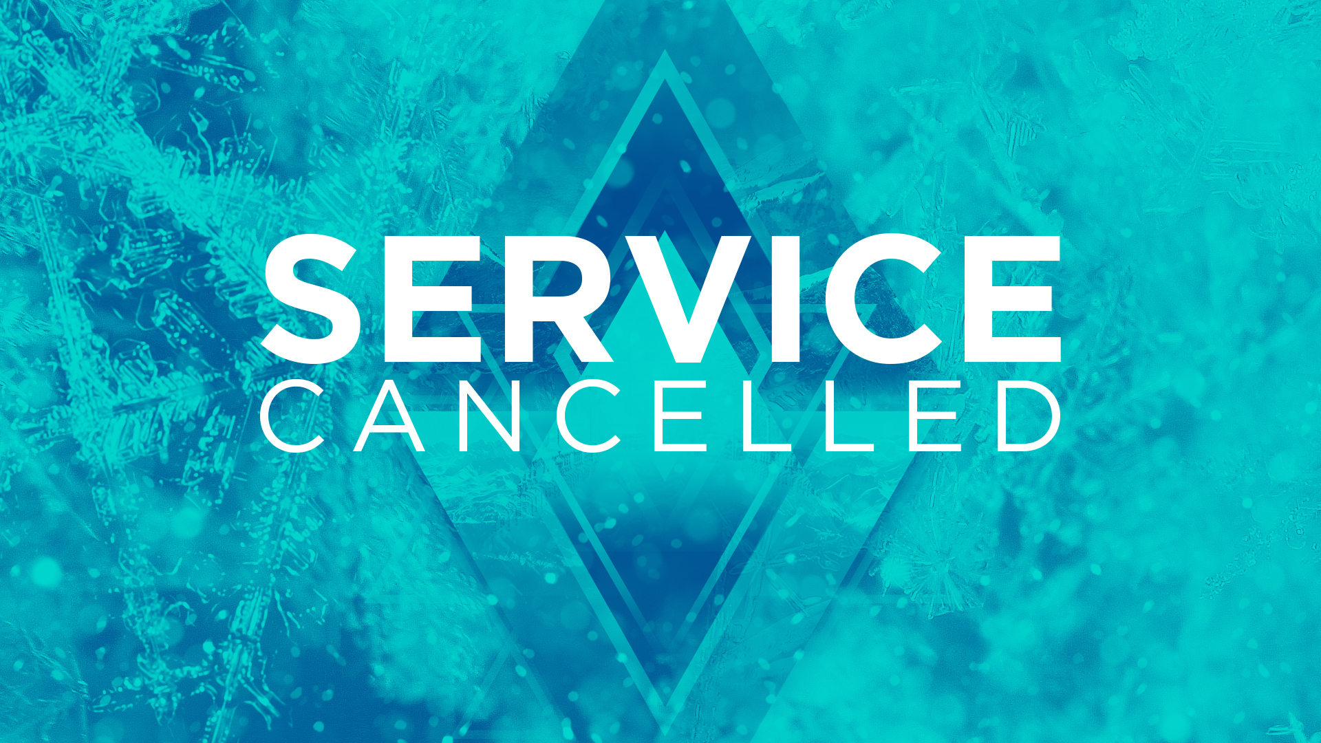 Service Cancelled Snowflake - Title