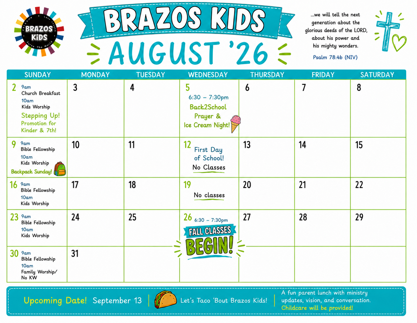August BK Calendar